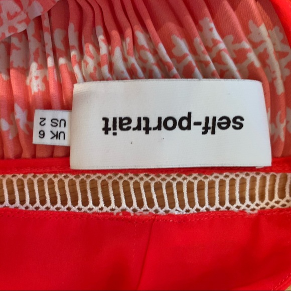 Self portrait flower spell printed dress - Picture 4 of 5